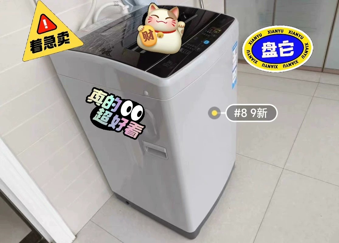 个人闲置便宜二手洗衣机名牌海尔全自动波轮洗衣机 二